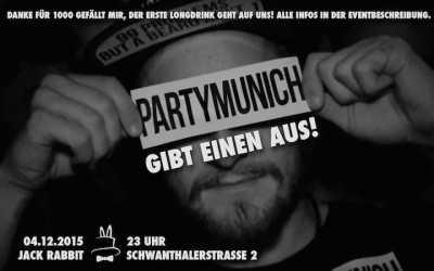 PartyMunich sagt Danke – Longdrinks 4 Free – 04.12.2015 im Jack Rabbit